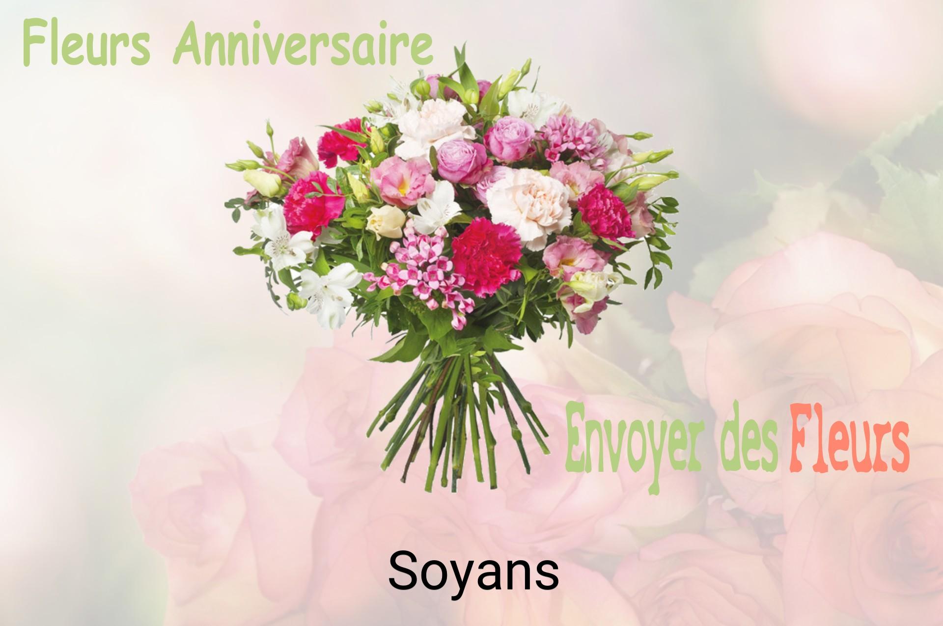 Bouquet de fleurs d’anniversaire livré à Soyans